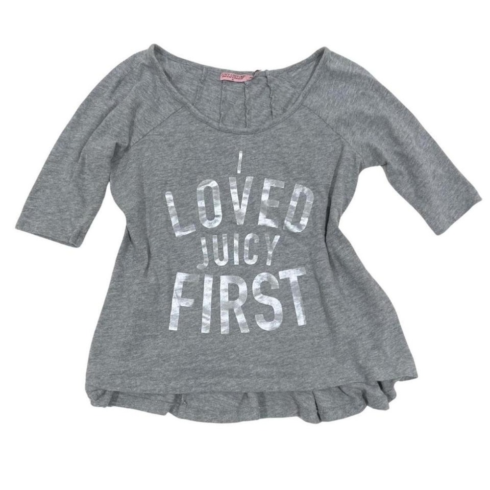 Y2K 2000s Vintage Juicy Couture "I loved Juicy first" top